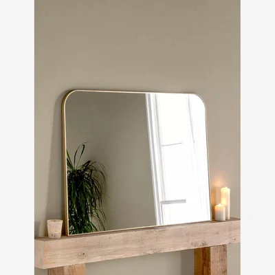 John Lewis Yearn Larvik Overmantle Wall Mirror, 80 x 110cm