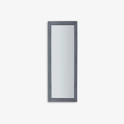 John Lewis Melanie Rectangular Wall Mirror, 142.5 x 51cm, Grey
