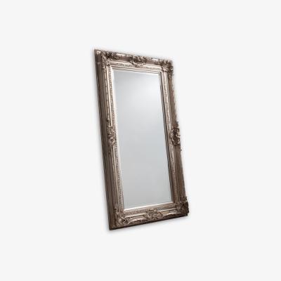 John Lewis Valois Rectangular Decorative Frame Leaner / Wall Mirror, 182.5 x 96cm, Silver