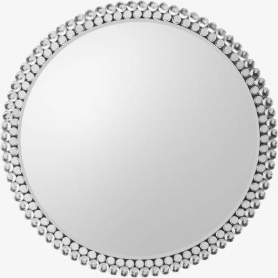 Knees Summerside 80cm Medium Round Wall Mirror - Silver