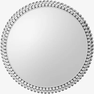 Knees Summerside 80cm Medium Round Wall Mirror - Silver