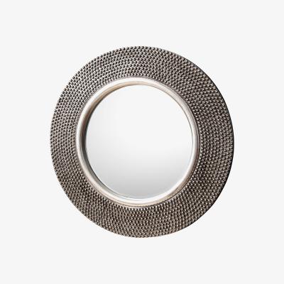 Knees Harriet Medium Round Wall Mirror - Silver