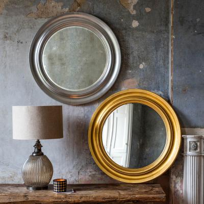 Knees Berries Medium Round Wall Mirror - Gold