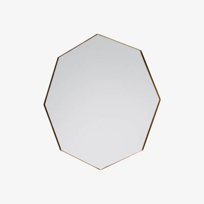 Knees Chante Medium Octagon Wall Mirror - Champagne