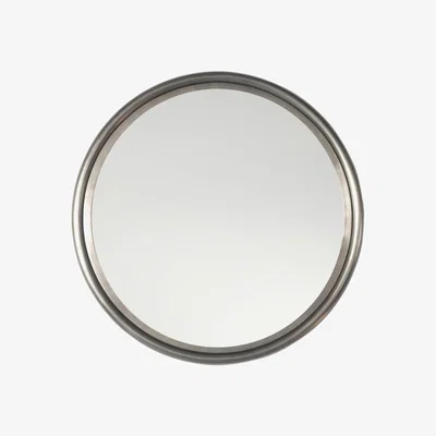 Knees York Large Round Wall Mirror - Silver
