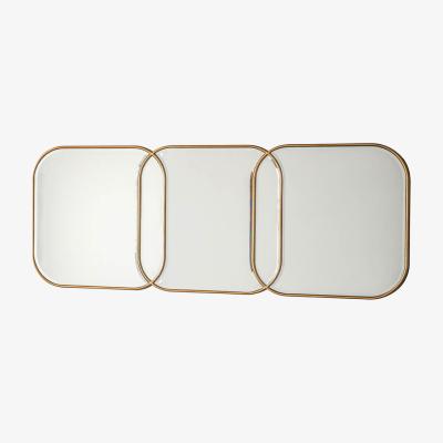 Knees Hykeham Small Rounded Rectangle Wall Mirror - Gold