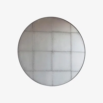 Knees Delpha Medium Round Wall Mirror - Brown
