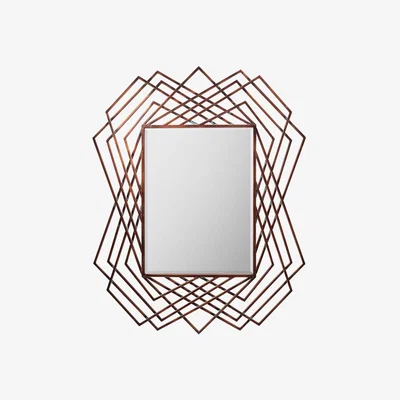 Knees Banbridge Large Rectangle Wall Mirror - Copper
