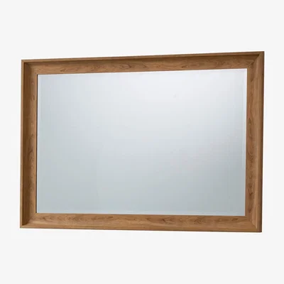 Knees Horsham Large Rectangle Wall Mirror - Light Wood