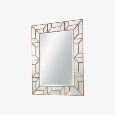 Knees Birch Large Rectangle Wall Mirror - Gold