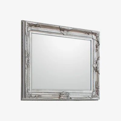 Knees Jarrow Large Rectangle Wall Mirror - Silver