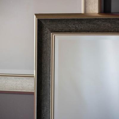 Knees Gains Large Rectangle Wall Mirror - Black