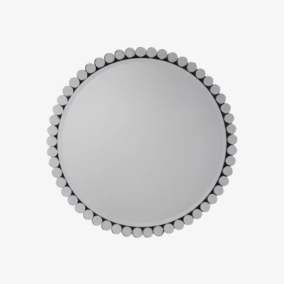 Knees Dukinfield Medium Round Wall Mirror - Silver