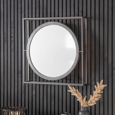 Knees Beccles Medium Round Wall Mirror - Silver