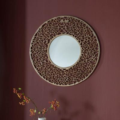 Knees Arden 80cm Medium Round Wall Mirror - Gold