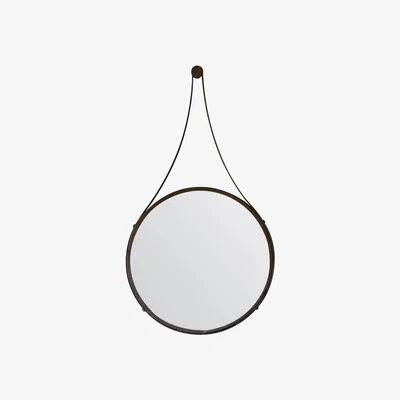 Knees Isela 91cm Medium Round Wall Mirror - Bronze