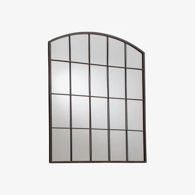 Knees Ilya Medium Arched Wall Mirror - Black