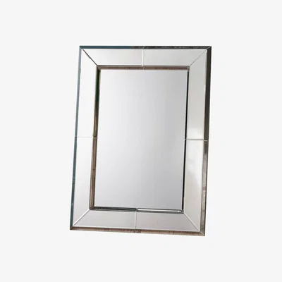 Knees Birdie Large Rectangle Wall Mirror - Silver