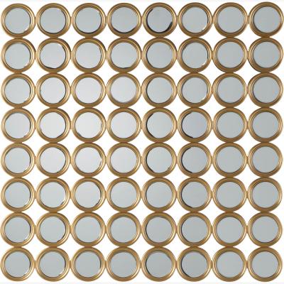Knees Caine Large Irregular Wall Mirror - Gold
