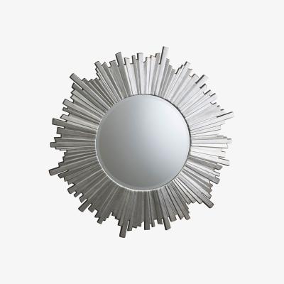 Knees Oundle Medium Round Wall Mirror - Silver
