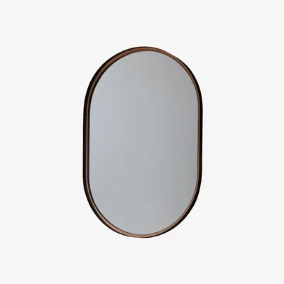 Knees Jasper Medium Elipse Wall Mirror - Bronze