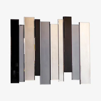 Knees Kiley Medium Irregular Wall Mirror - Grey