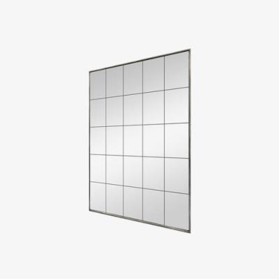 Knees Villa Extra Large Square Wall Mirror - Distressed Metal