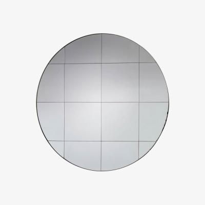 Knees Delpha Medium Round Wall Mirror - Silver