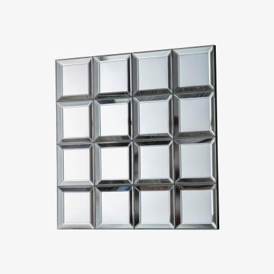 Knees Bridgett Medium Square Wall Mirror - Silver