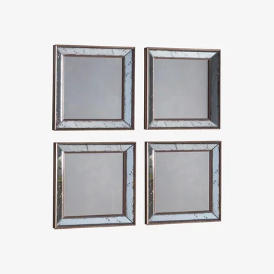 Knees Jamal Small Square Scatter Set Mirror - Copper (4pk)