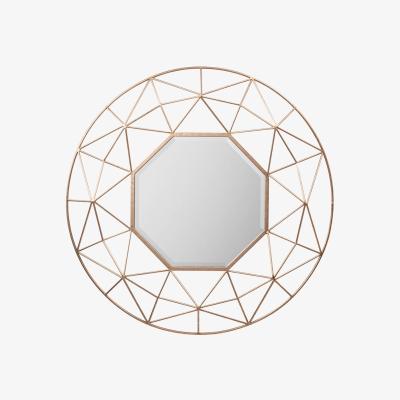 Knees Felicia Medium Round Wall Mirror - Gold