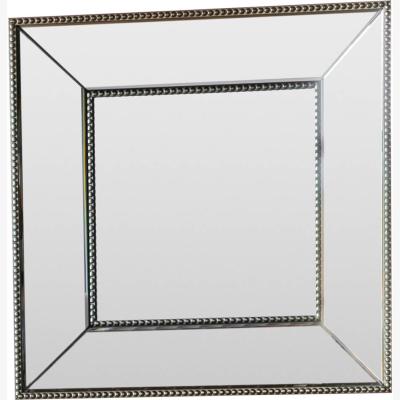 Knees Kaitlyn Small Square Wall Mirror - Silver
