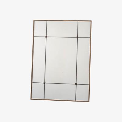 Knees Ozell Medium Rectangle Wall Mirror - Gold