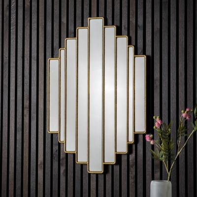 Knees Hatfield Medium Irregular Wall Mirror - Gold