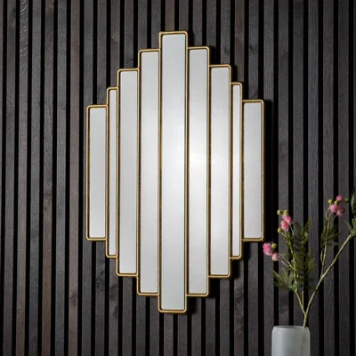 Knees Hatfield Medium Irregular Wall Mirror - Gold