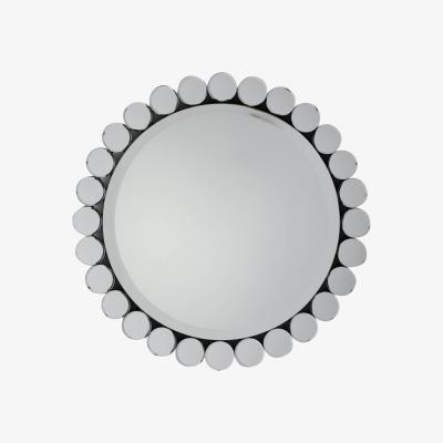 Knees Dukinfield Small Round Wall Mirror - Silver