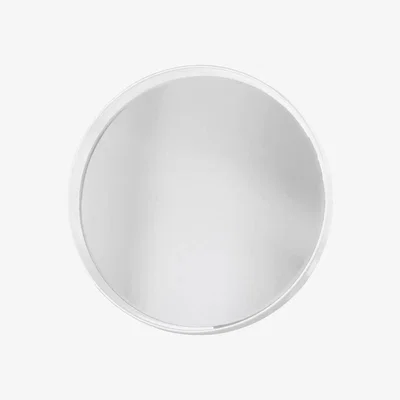 Knees Neston Medium Round Wall Mirror - White