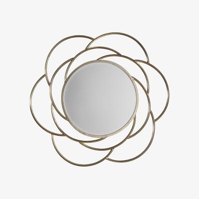 Knees Latrice Medium Round Wall Mirror - Gold