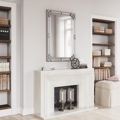 Knees Rossini Large Rectangle Wall Mirror - Silver