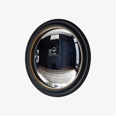Knees Allium Medium Round Wall Mirror - Black