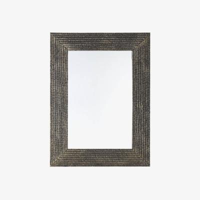Knees Tyler Large Rectangle Wall Mirror - Black