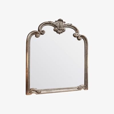 Knees Hastings Large Rectangle Overmantle Mirror - Silver