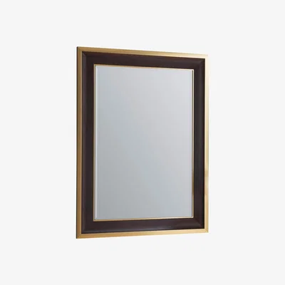 Knees Digby Large Rectangle Wall Mirror - Black