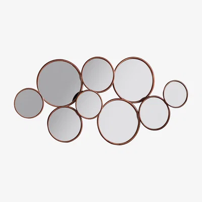 Knees Redhill Medium Round Wall Mirror - Copper