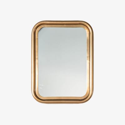 Knees York 61cm Medium Rounded Rectangle Wall Mirror - Brass