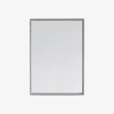 Knees Cecily Large Rectangle Wall Mirror - Grey
