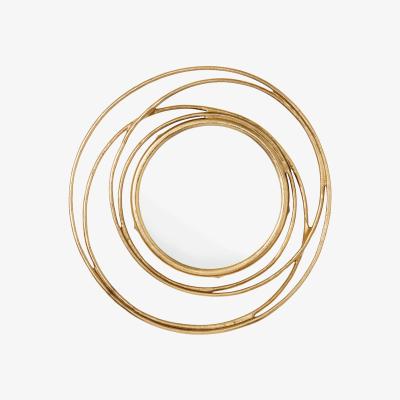 Knees Juliann Medium Round Wall Mirror - Gold