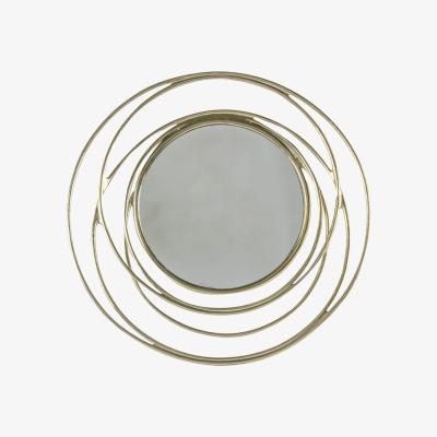 Knees Juliann Large Round Wall Mirror - Gold