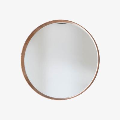 Knees Barnard Medium Round Wall Mirror - Light Wood