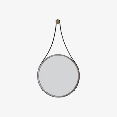 Knees Isela 74cm Medium Round Wall Mirror - Bronze